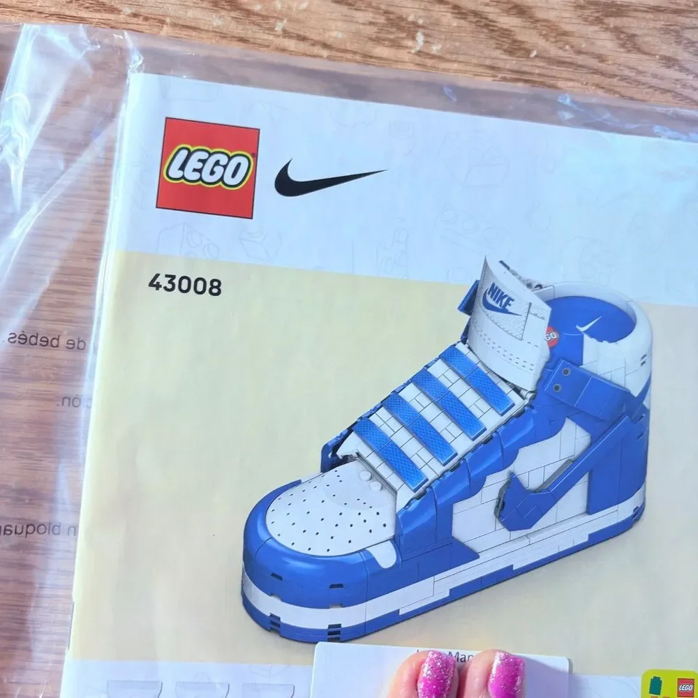 Set of 3 Lego Nike Dunk LEGO 43008 Instruction Manual Booklet